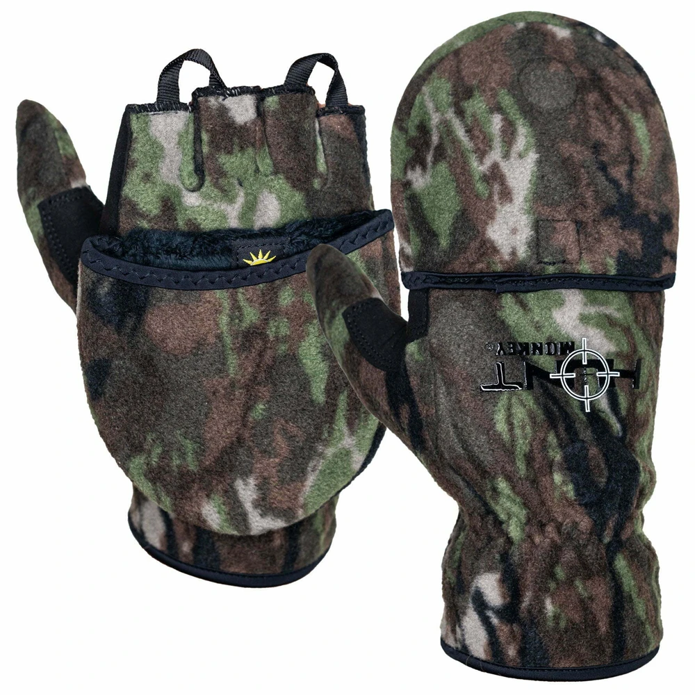 Hunt Monkey Chilly Willie Fleece Flip Top Mittens 3 Hunt Monkey Chilly Willie Fleece Flip Top Mittens