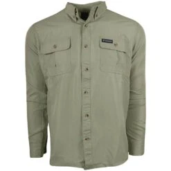 King's Camo Hunter Safari Long Sleeve Shirt -Outdoor Clothing king s camo hunter safari long sleeve shirt olive