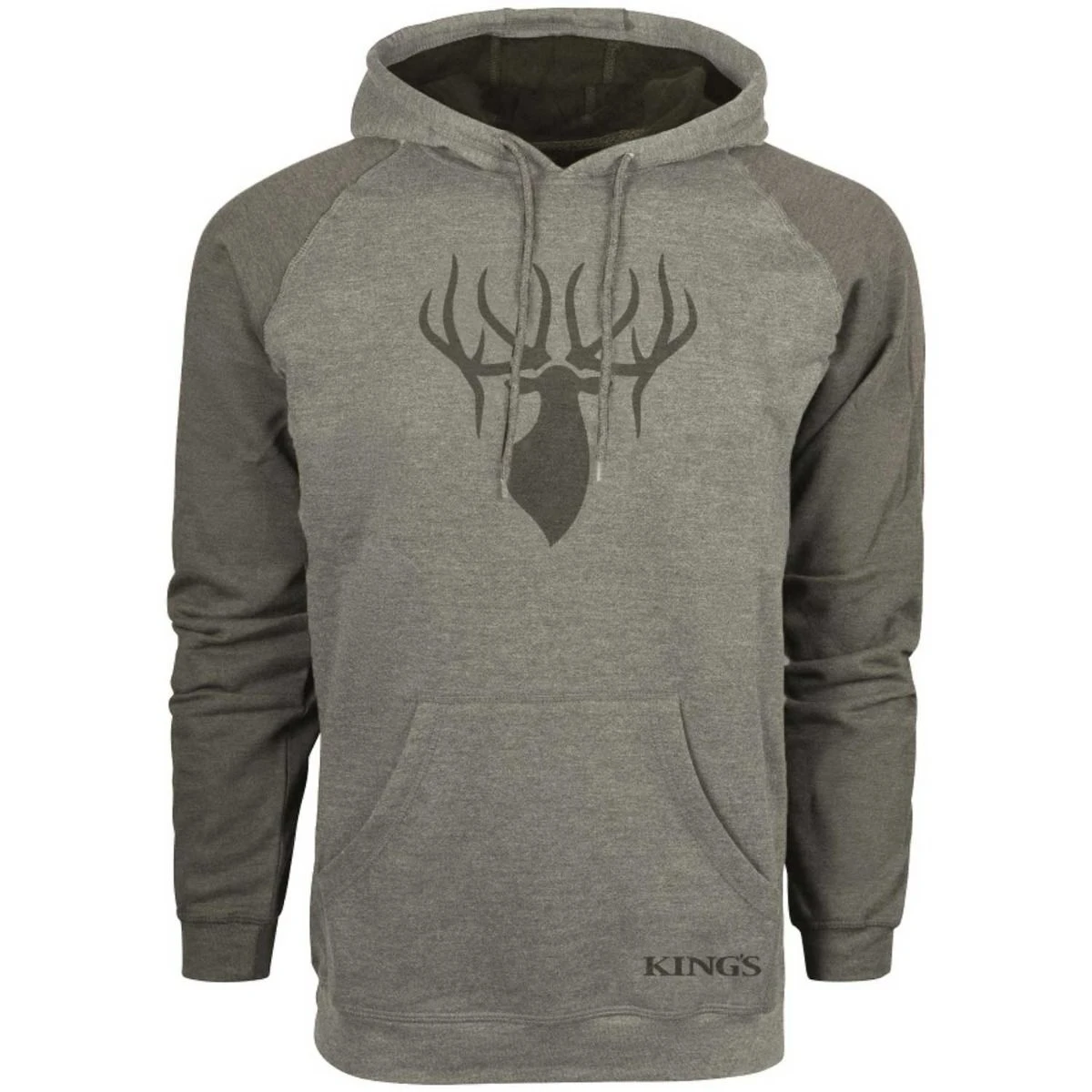 King's Camo Logo Triblend Fleece Hoodie 4 King's Camo Logo Triblend Fleece Hoodie - Image 2