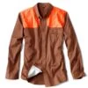 Orvis Men's Midweight Shooting Long Sleeve Shirt -Outdoor Clothing orvis men s midweight shooting long sleeve shirt hide blaze